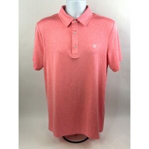 Hreski Polo Shirt Mens Small Pink Short Sleeve Performance Golf Shirt